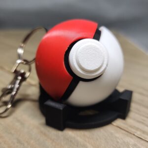 Poke ball keychain clickers